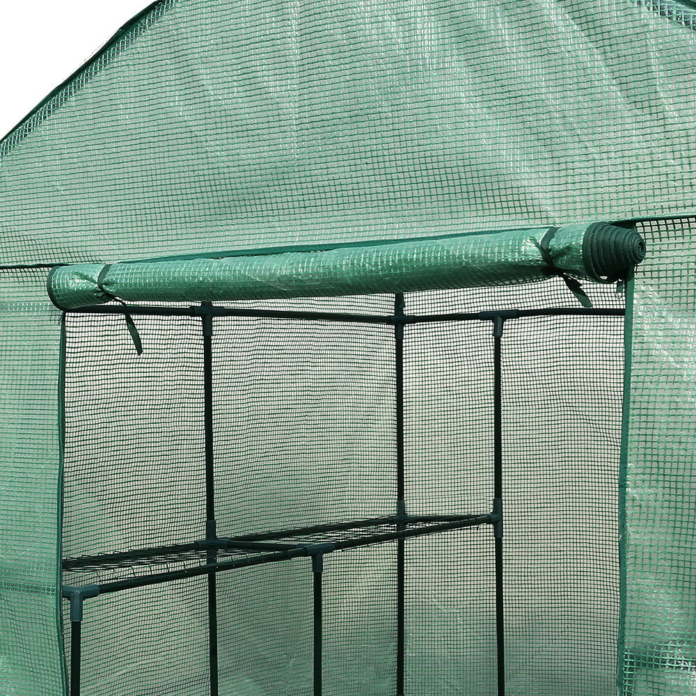 Greenfingers Greenhouse Green House Tunnel 2MX1.55M Garden Shed Storage Plant