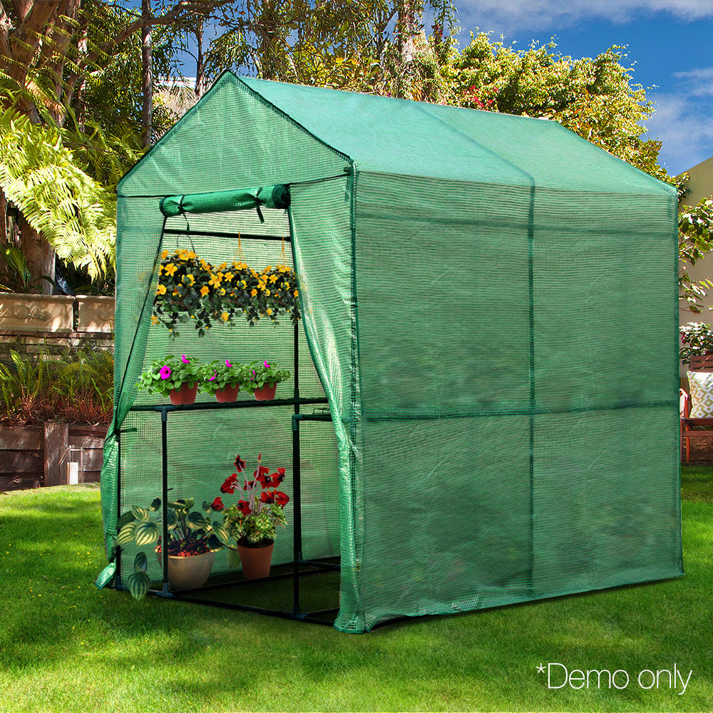 Greenfingers Greenhouse Garden Shed Green House 1.9X1.2M Storage Plant Lawn