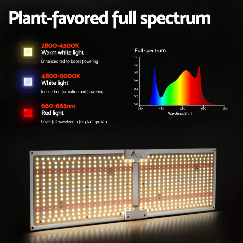 Green Fingers Max 3000W Grow Light LED Full Spectrum Indoor Plant All Stage Growth