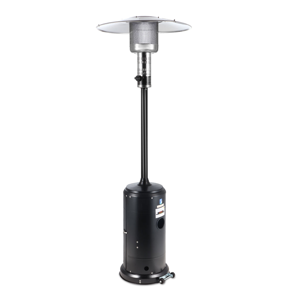 Devanti Portable Gas Patio Heater - Black and Silver