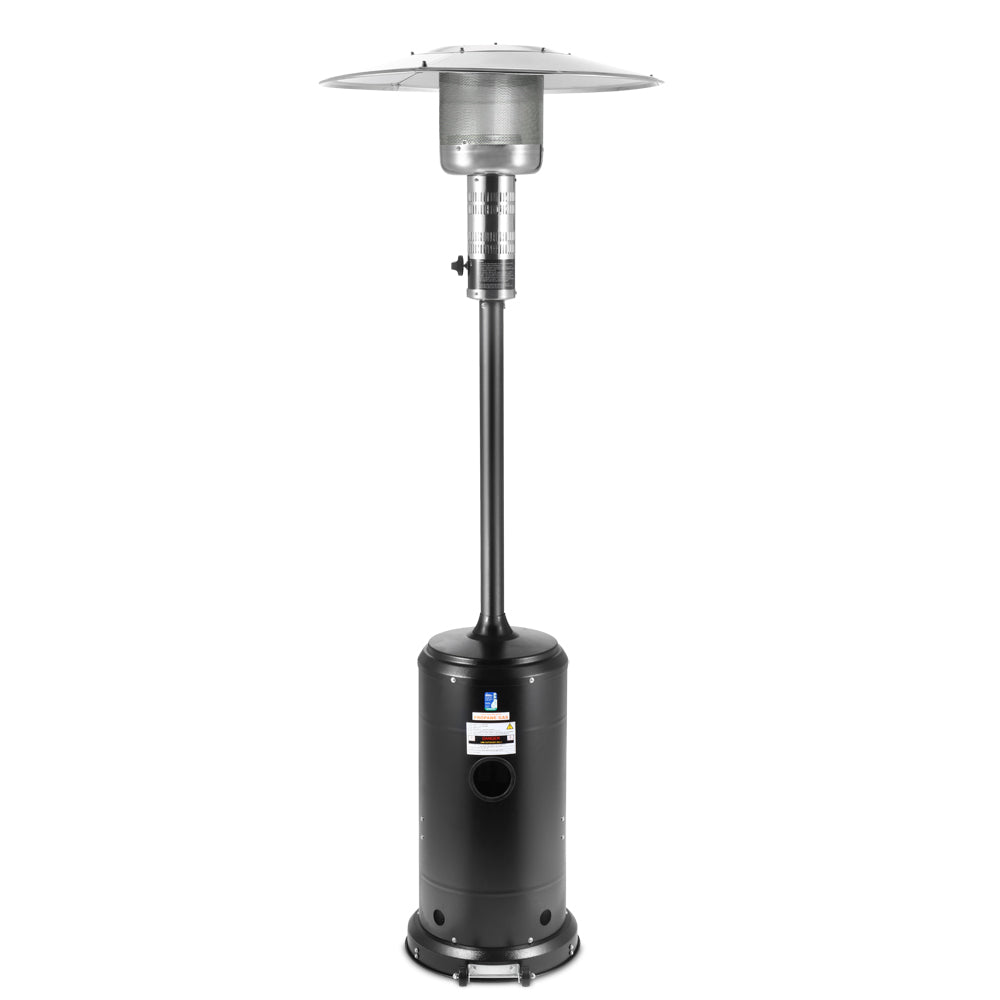 Devanti Portable Gas Patio Heater - Black and Silver