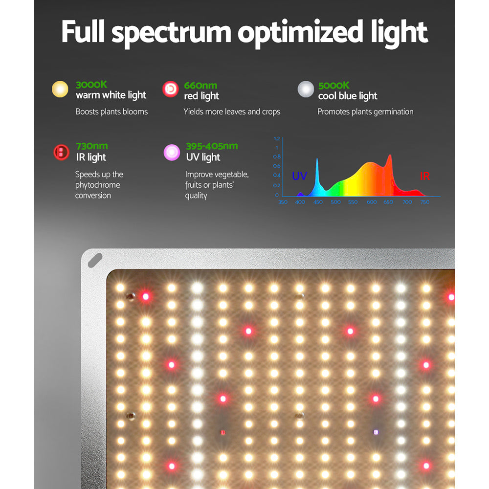 Greenfingers Grow Tent 2200W LED Grow Light Hydroponic Kits System 1.5x1.5x2M