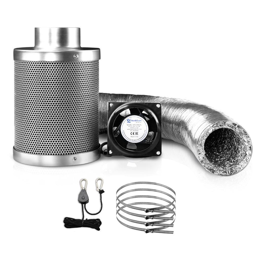 Green Fingers 4"Ventilation Kit Fan Hydroponics Grow Tent Kit Carbon Filter Duct,Green Fingers 4"Ventilation Kit Fan Hydroponics Grow Tent Kit Carbon Filter Duct