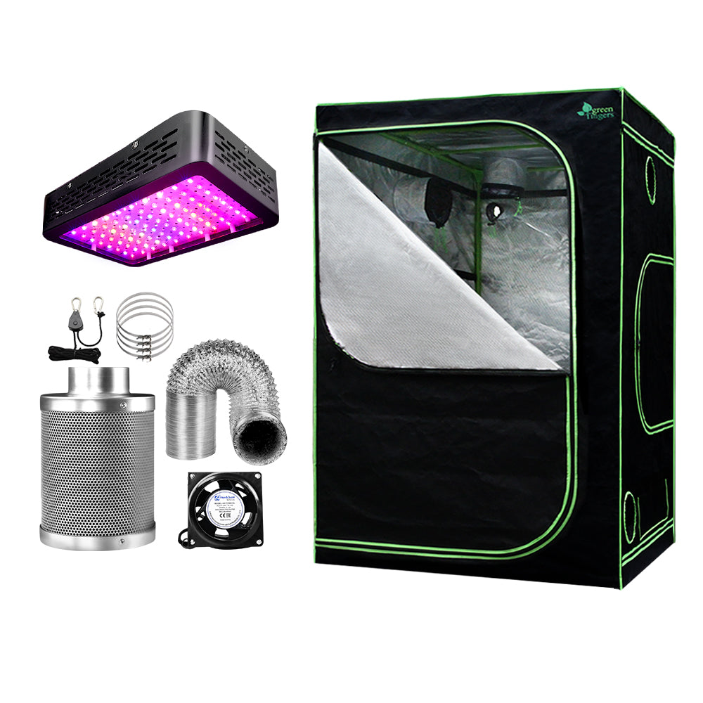 Green Fingers Grow Tent Light Kit 150x150x200CM 1000W LED 6" Vent Fan,Green Fingers Grow Tent Light Kit LED 1000W Full Spectrum 6" Vent 150x150x200CM