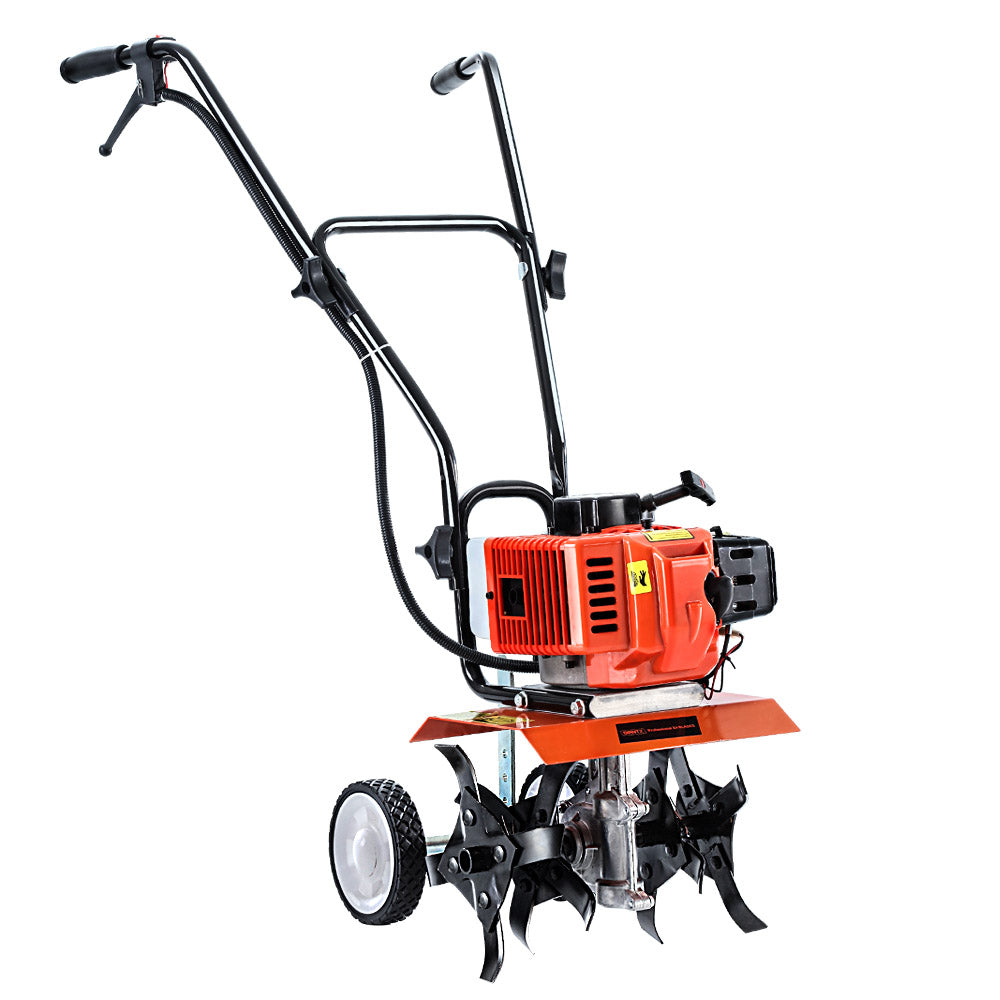 Giantz 72CC Garden Cultivator Tiller Petrol Rotary Hoe 16 Tines Rototiller