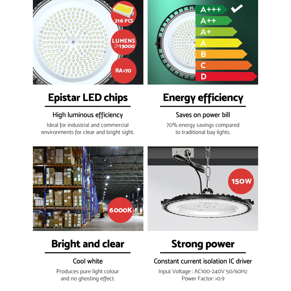 Leier High Bay Light LED 150W Industrial Lamp Workshop Warehouse Factory Lights