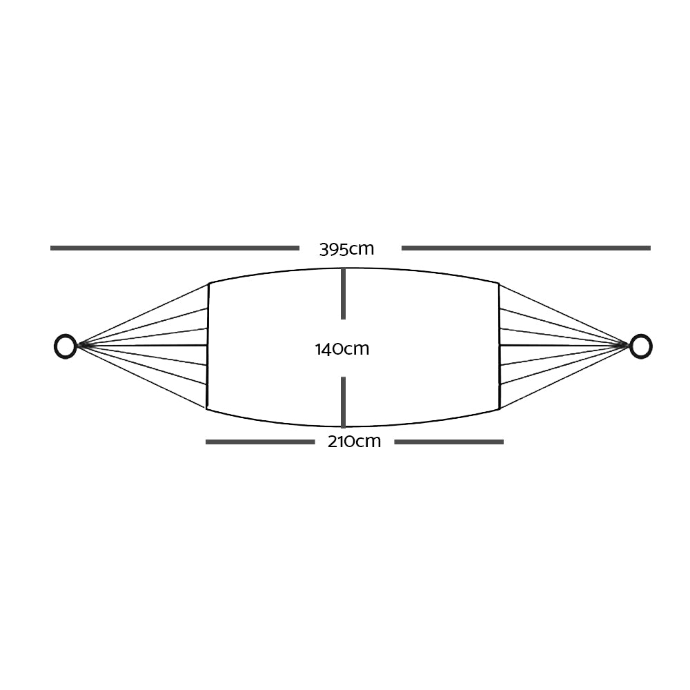 Gardeon Double Swing Hammock Bed Cream