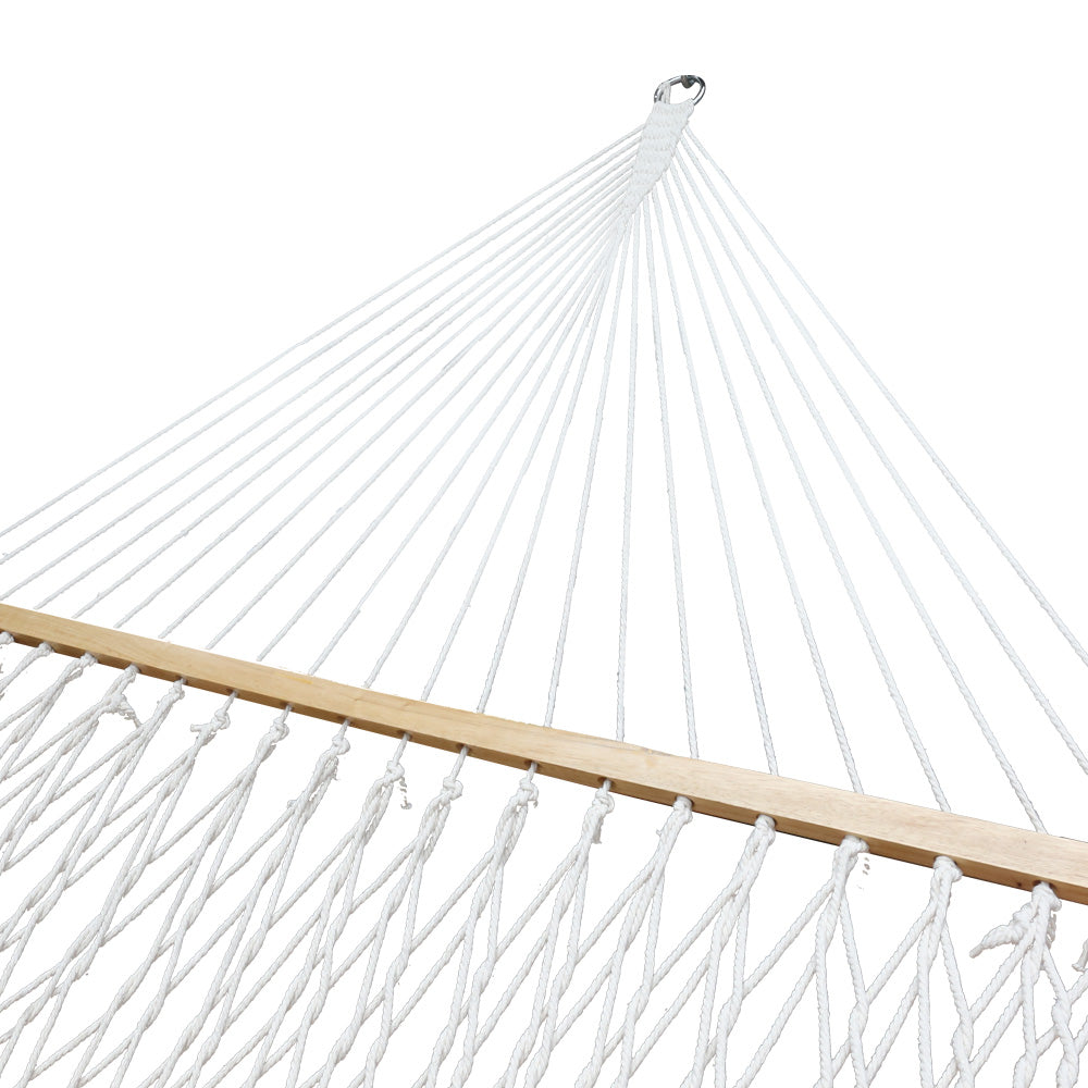 Gardeon Double Swing Hammock Bed Cream