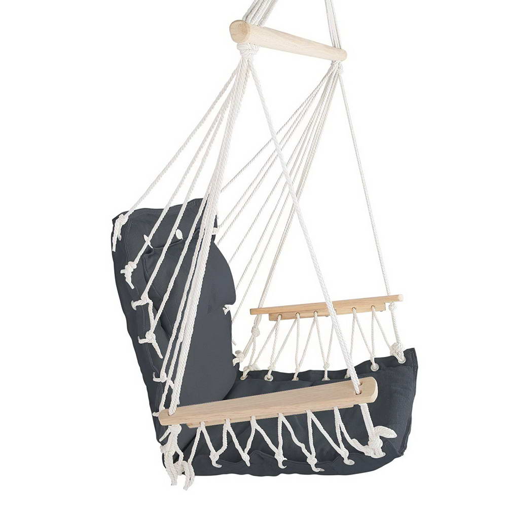 Gardeon Hammock Hanging Swing Chair - Grey