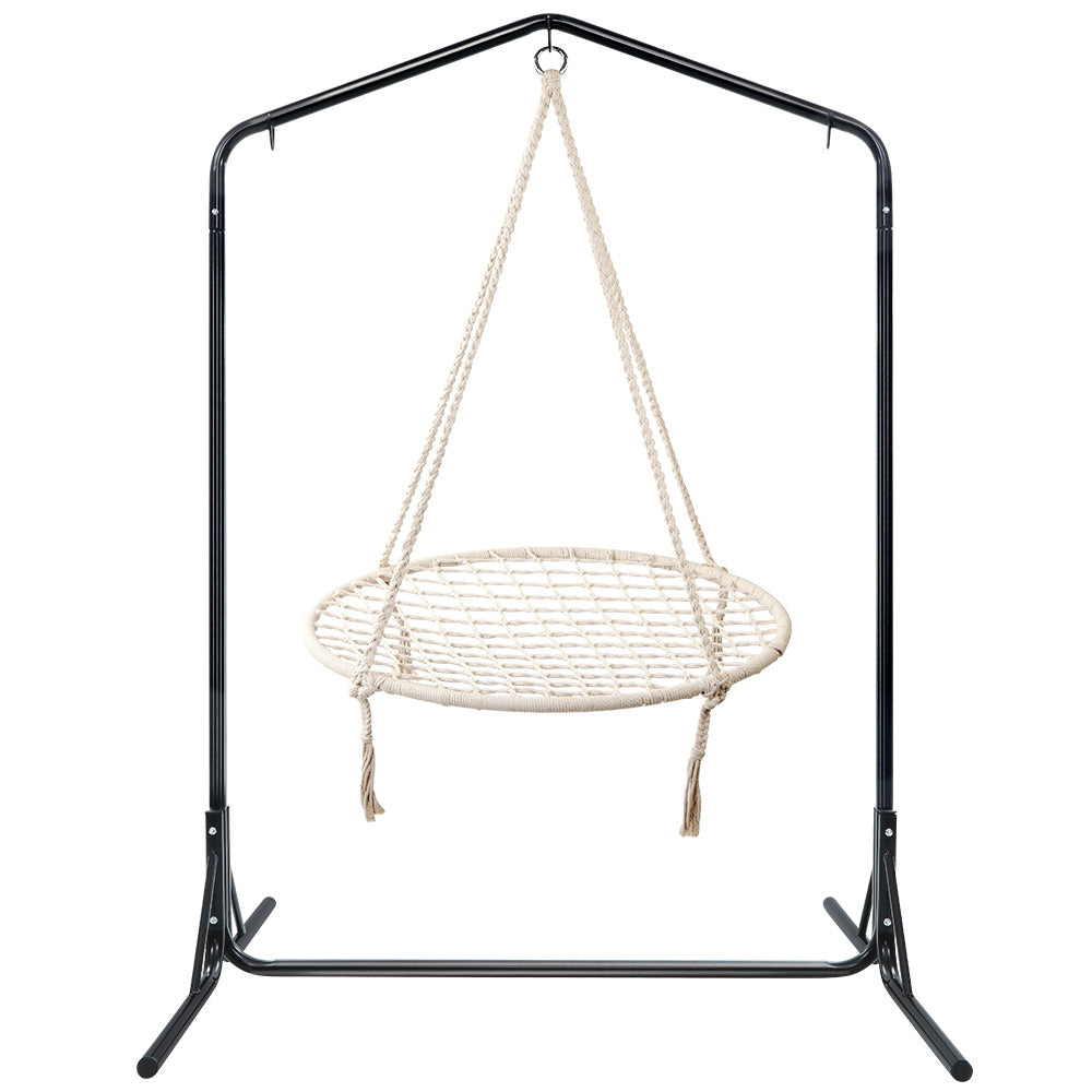 Keezi Kids Outdoor Nest Spider Web Swing Hammock Chair with Stand