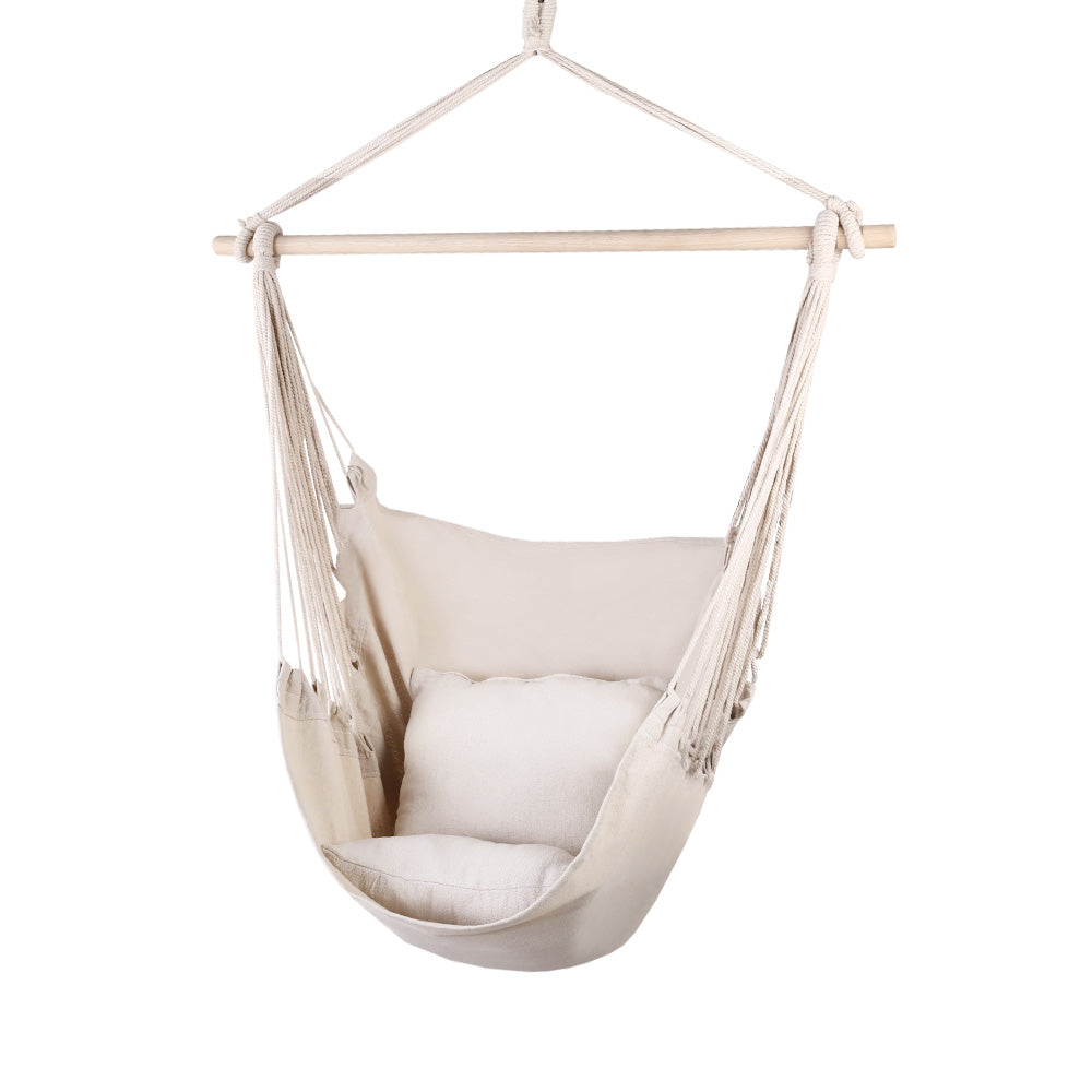 Gardeon Hammock Swing Chair - Cream