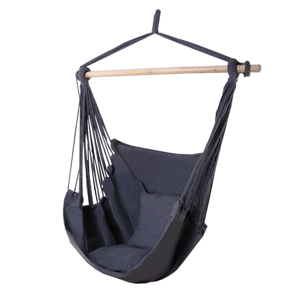 Gardeon Hammock Swing Chair - Grey