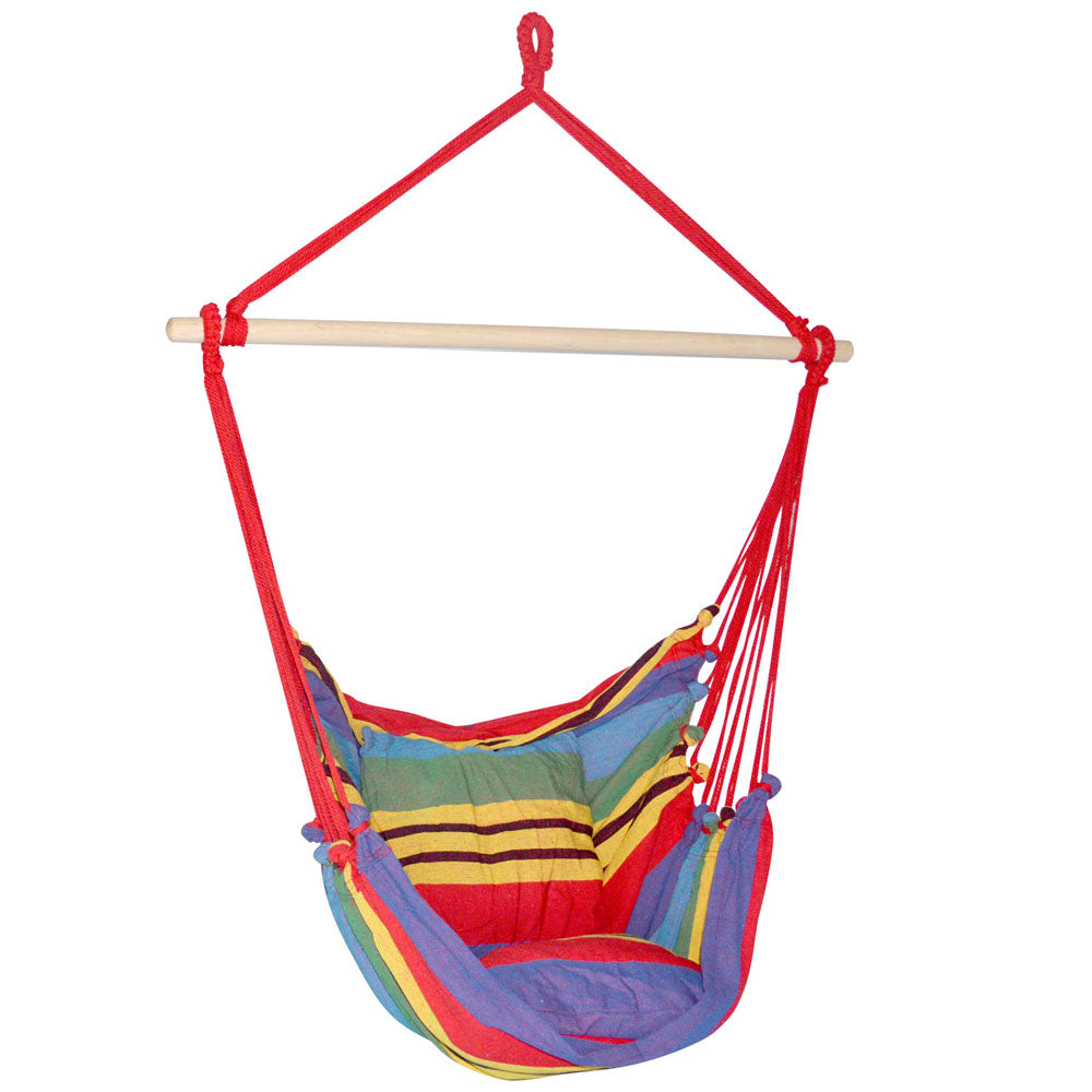 Gardeon Hammock Swing Chair with Cushion - Multi-colour