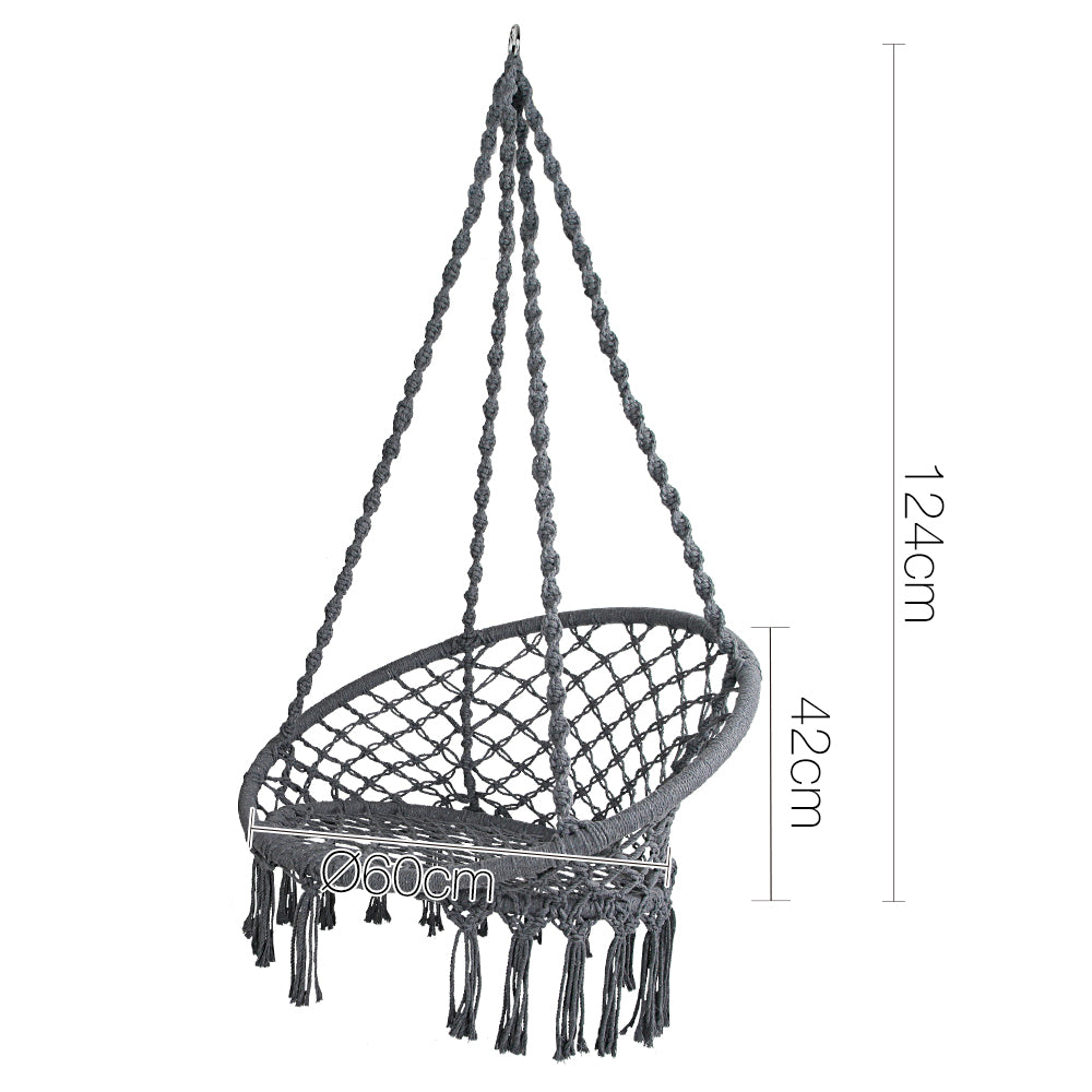 Gardeon Hammock Swing Chair - Grey