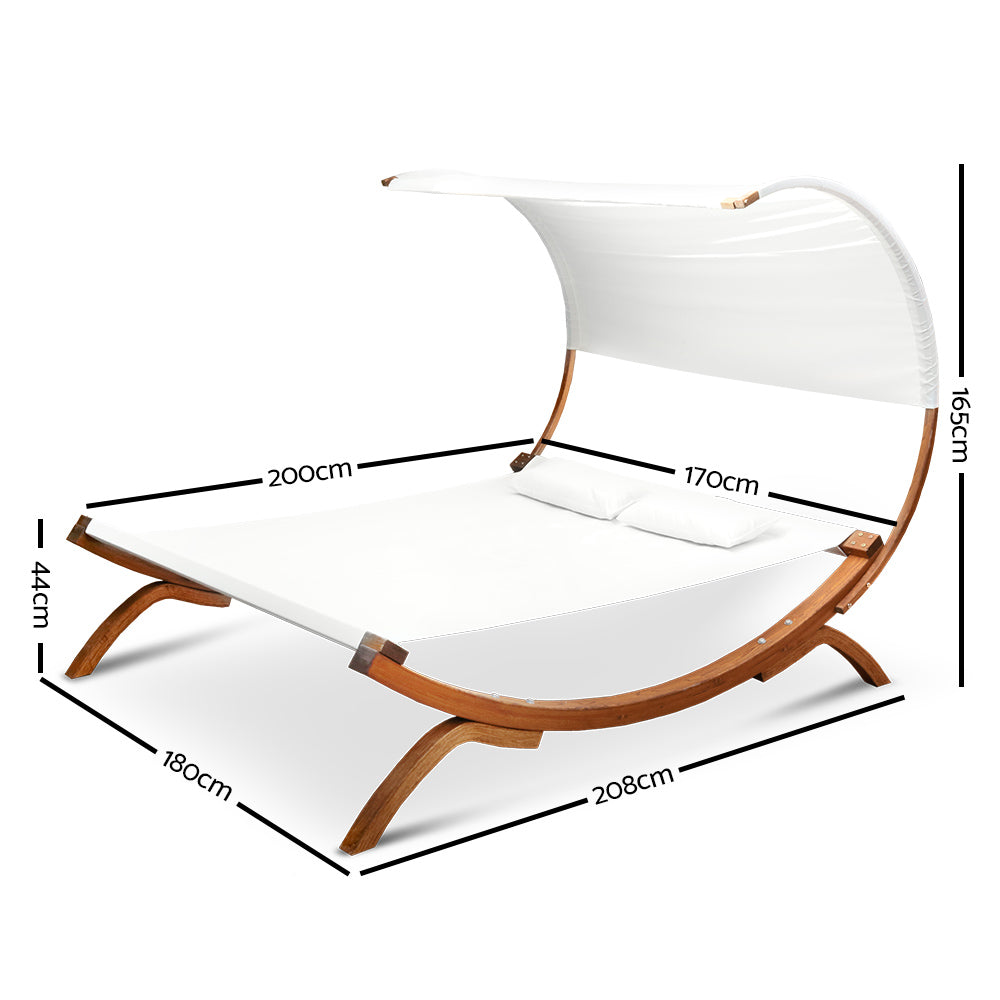 Gardeon Outdoor Double Hammock Bed with Canopy