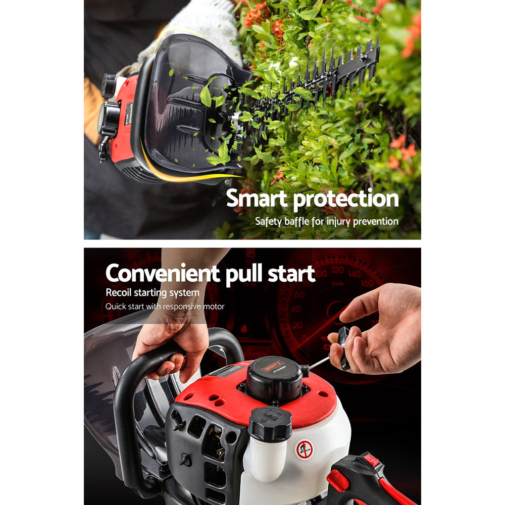 Giantz 26CC Petrol Hedge Trimmer Commercial Clipper Saw Blade Cordless Pruner