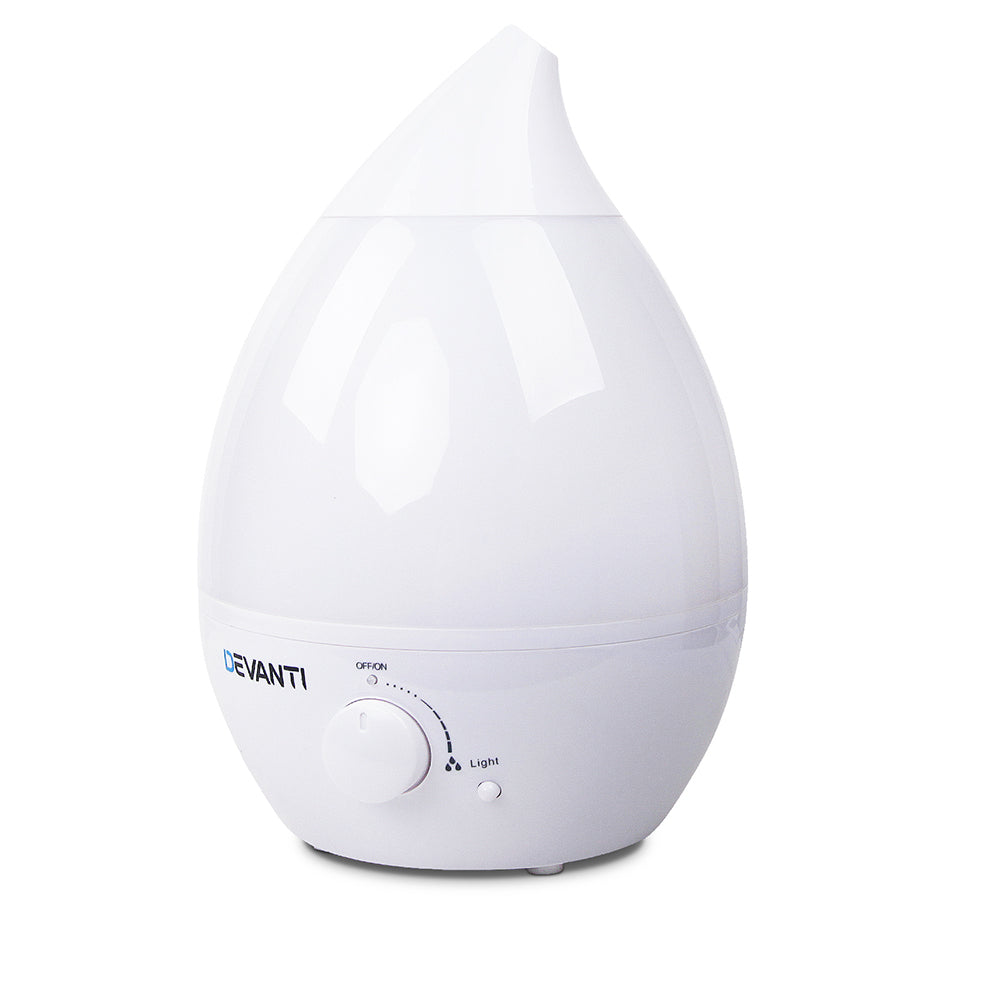 Devanti Ultrasonic Cool Mist Air Humidifier - White