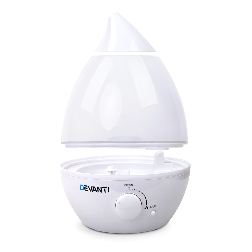 Devanti Ultrasonic Cool Mist Air Humidifier - White