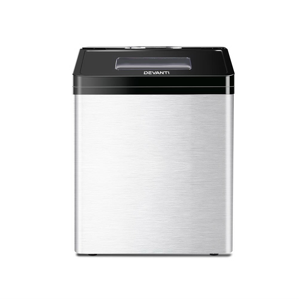 Devanti Commercial 3KG Ice Maker - Stainless Steel