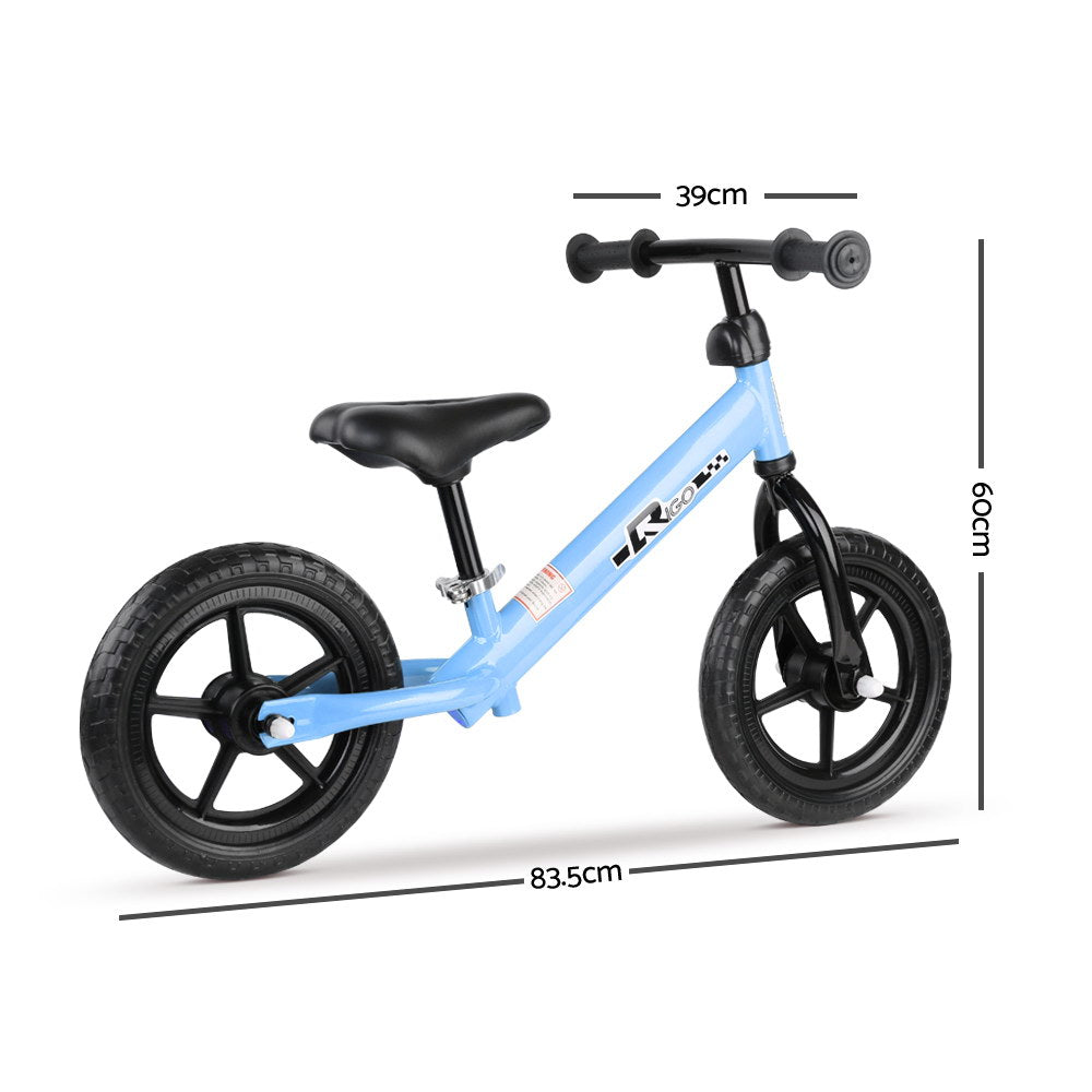 Rigo 12 Inch Kids Balance Bike - Blue