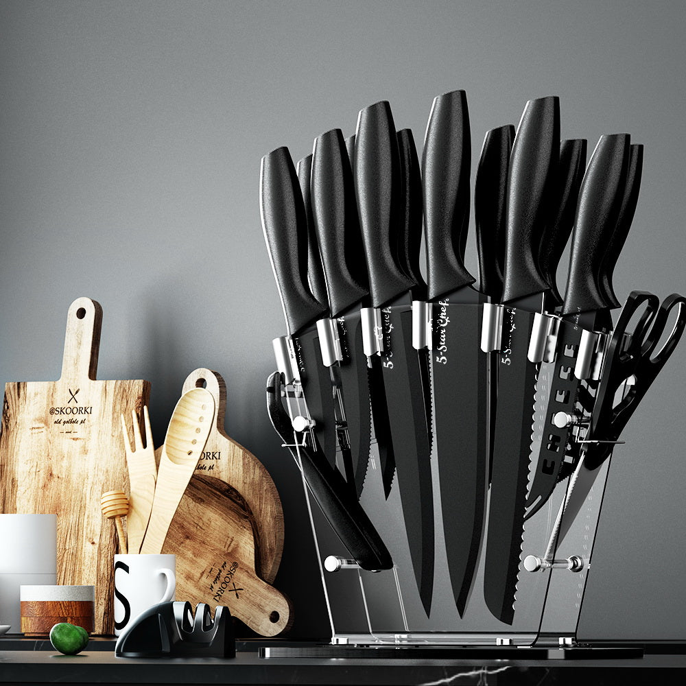 Chef Kitchen Knives 17 Piece Set - HomeHero