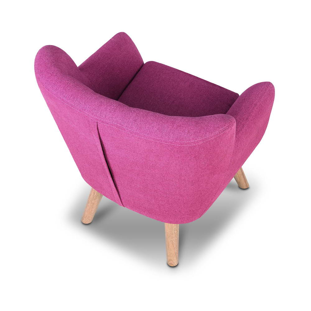 Artiss Kids Fabric Accent Armchair - Pink