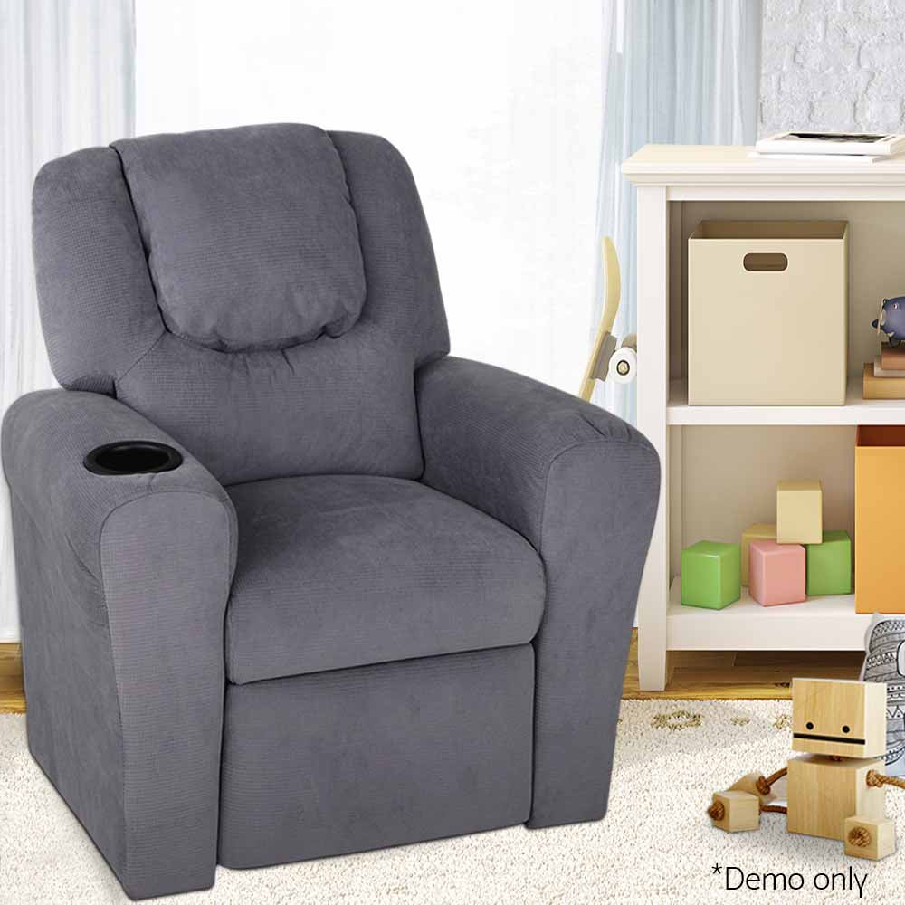 Kids recliner online grey