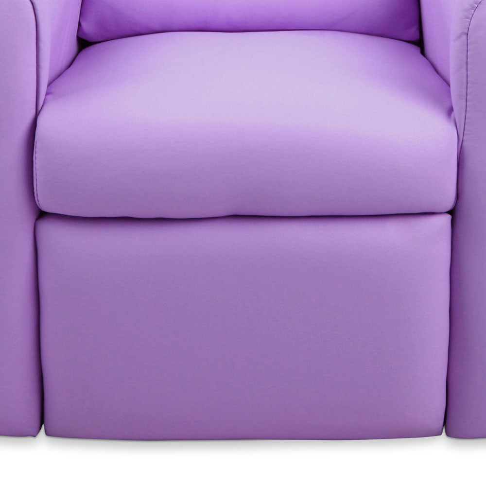 Keezi Kids Recliner Chair Purple PU Leather Sofa Lounge Couch Children Armchair