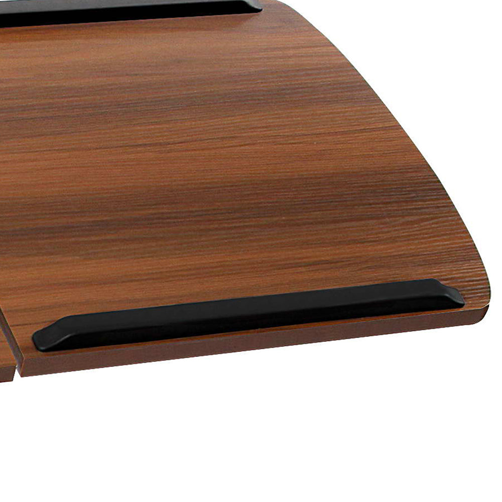 Artiss Laptop Table Desk Adjustable Stand - Walnut
