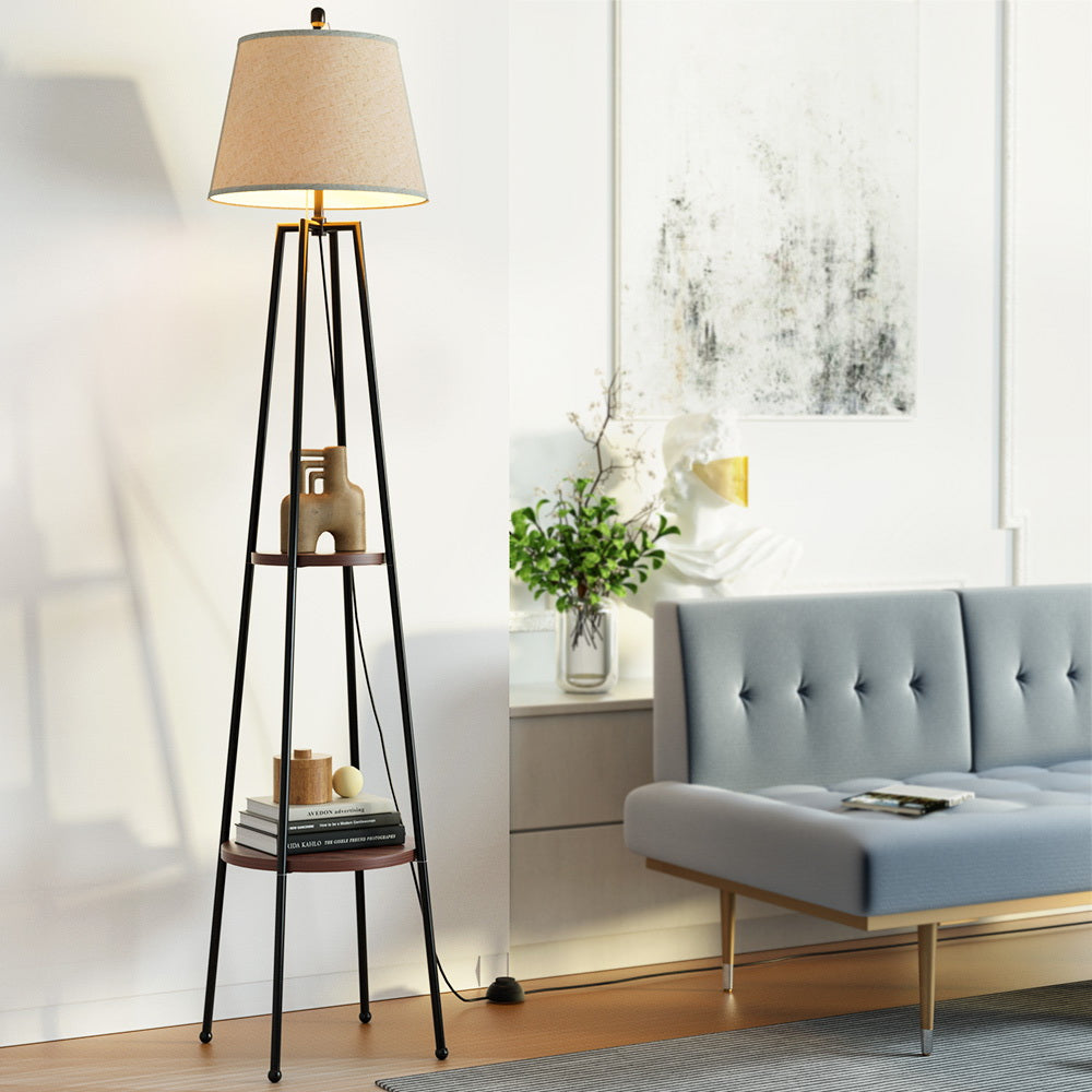 Artiss Floor Lamp Shelf Stand Modern LED Storage Shelves Living Room Light