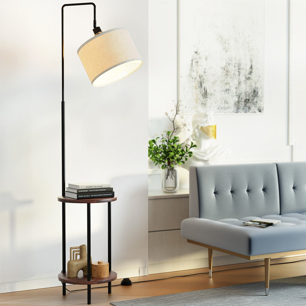 Artiss Floor Lamp Shelf Modern LED Storage Shelves Stand Living Room Light