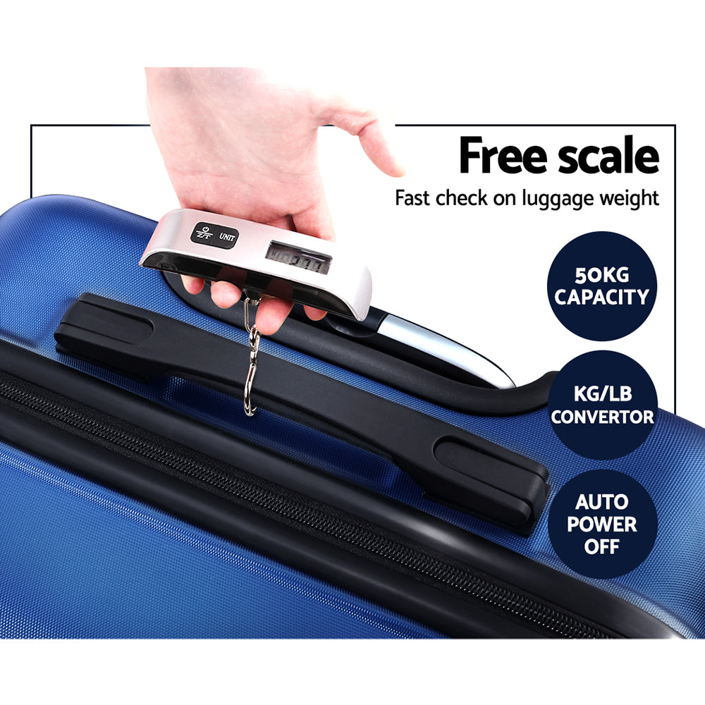 Wanderlite 2pc 24" 28" Luggage Suitcase Travel Hardcase Trolley TSA Lock
