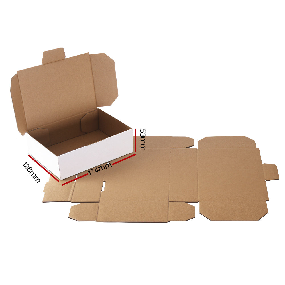 100pcs Mailing Box 174x128x53mm Mail Cardboard Diecut Mailer