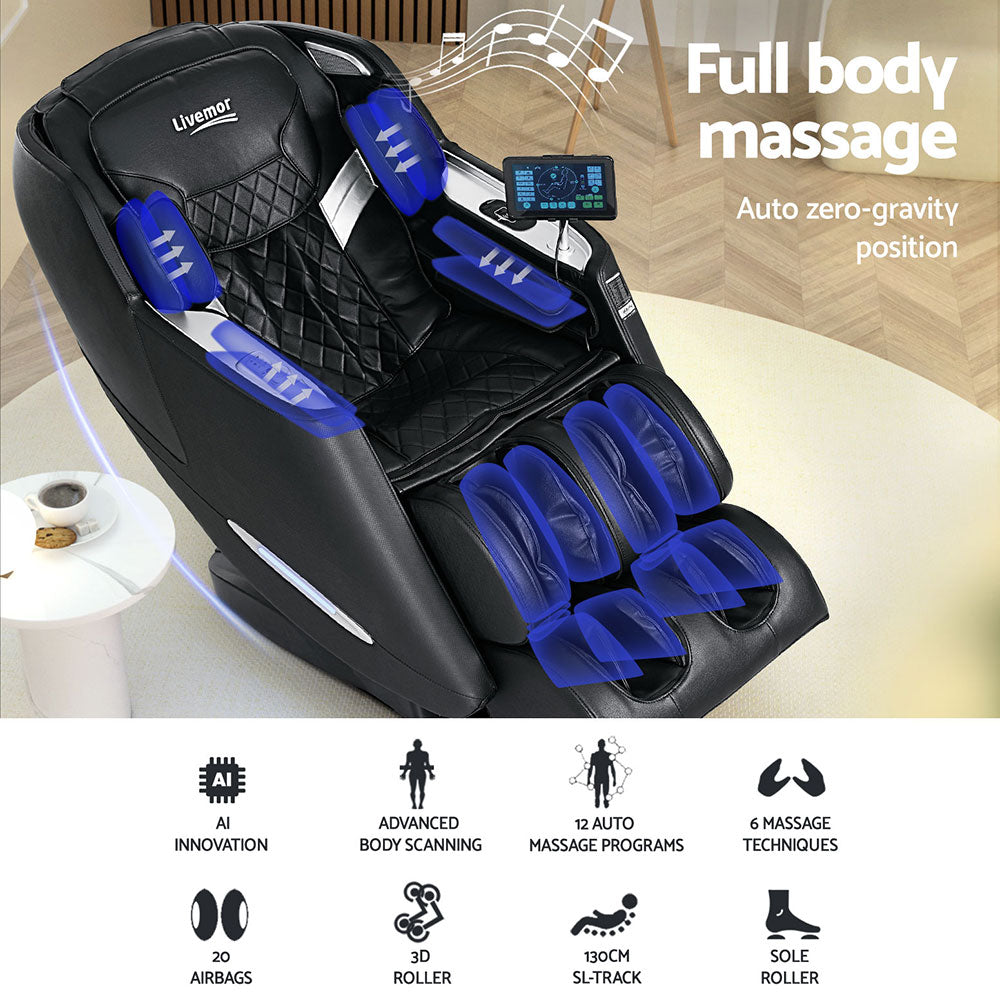 Livemor Massage Chair Electric Recliner Home Massager Oren