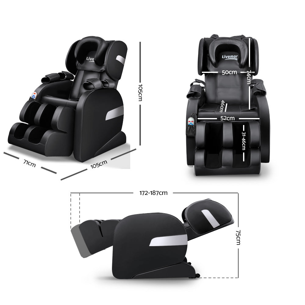 Livemor Electric Massage Chair - Black