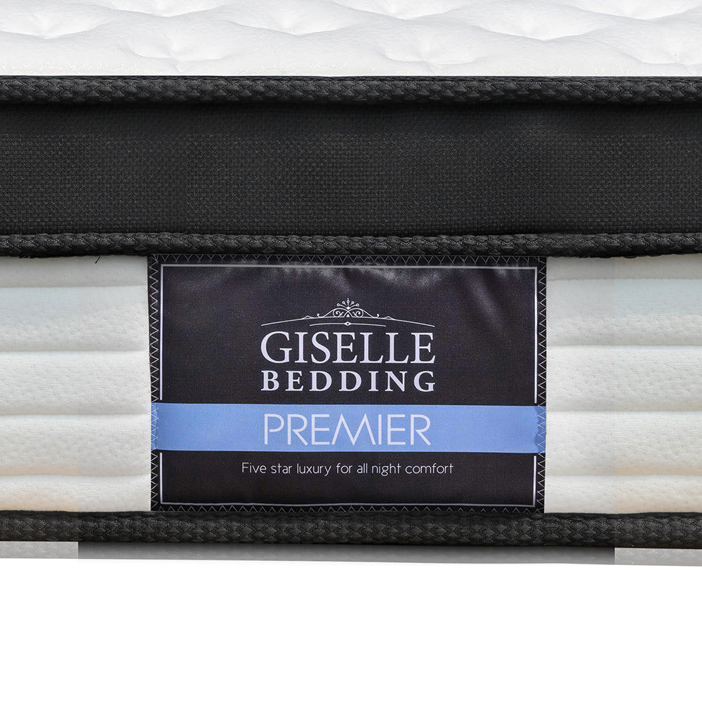 Giselle Bedding Devon Euro Top Pocket Spring Mattress 31cm Thick Double