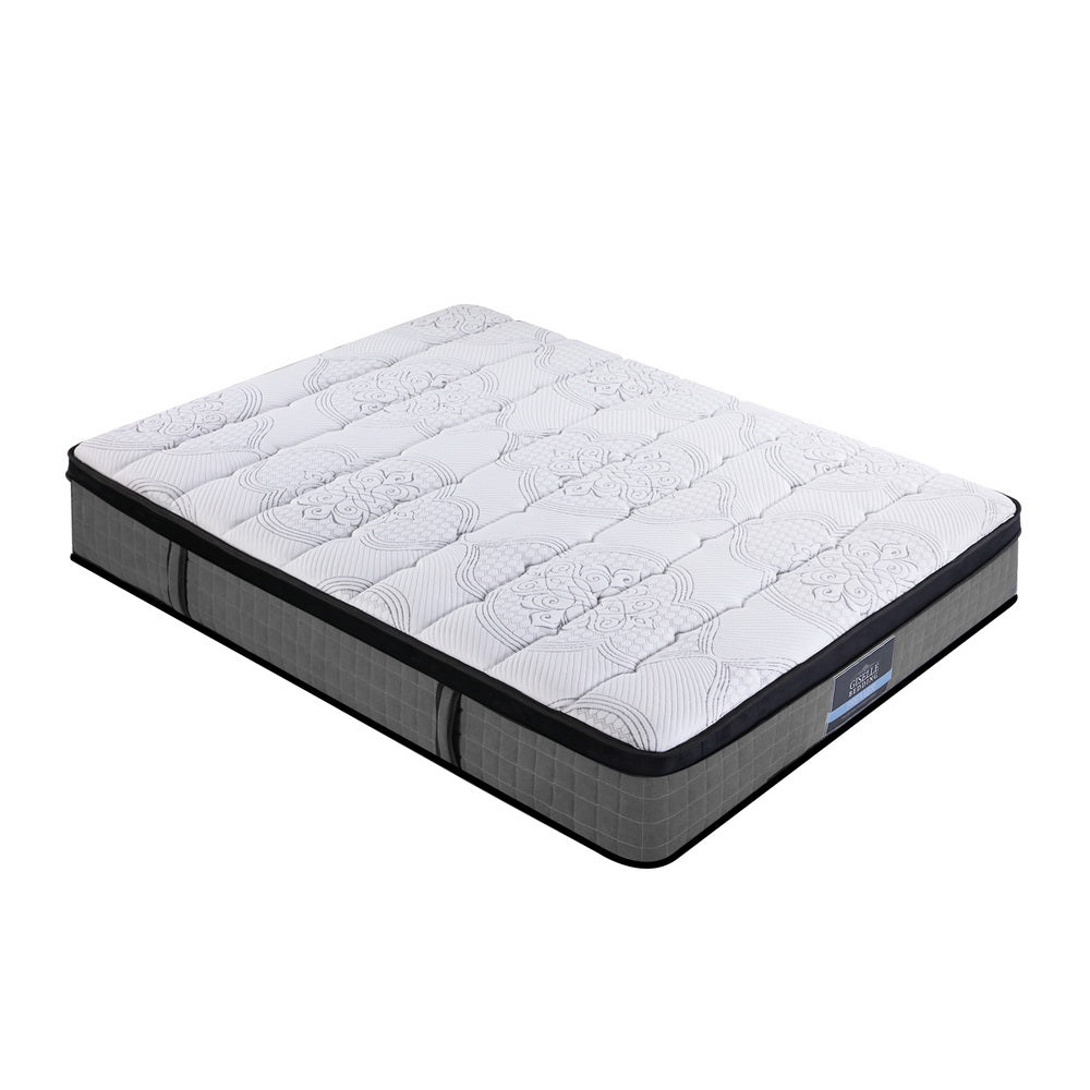Giselle Bedding Ronnie Euro Top Latex Pocket Spring Mattress 34cm Thick – Queen