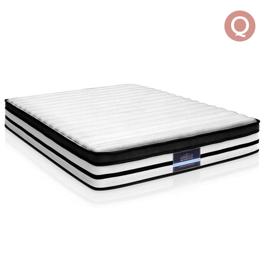 Giselle Bedding Queen Size 27cm Thick Foam Spring Mattress