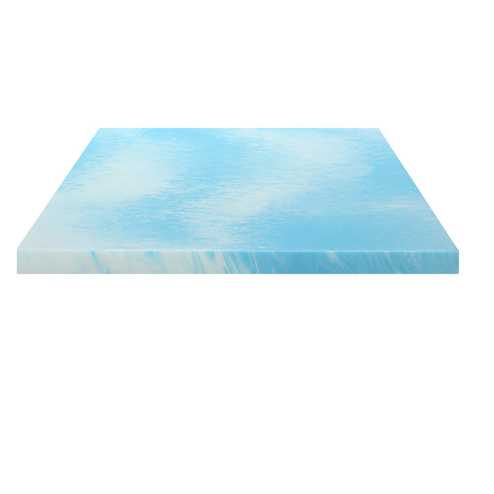 Giselle Cool Gel Memory Foam Topper Mattress Toppers w/ Bamboo Cover 5cm SINGLE