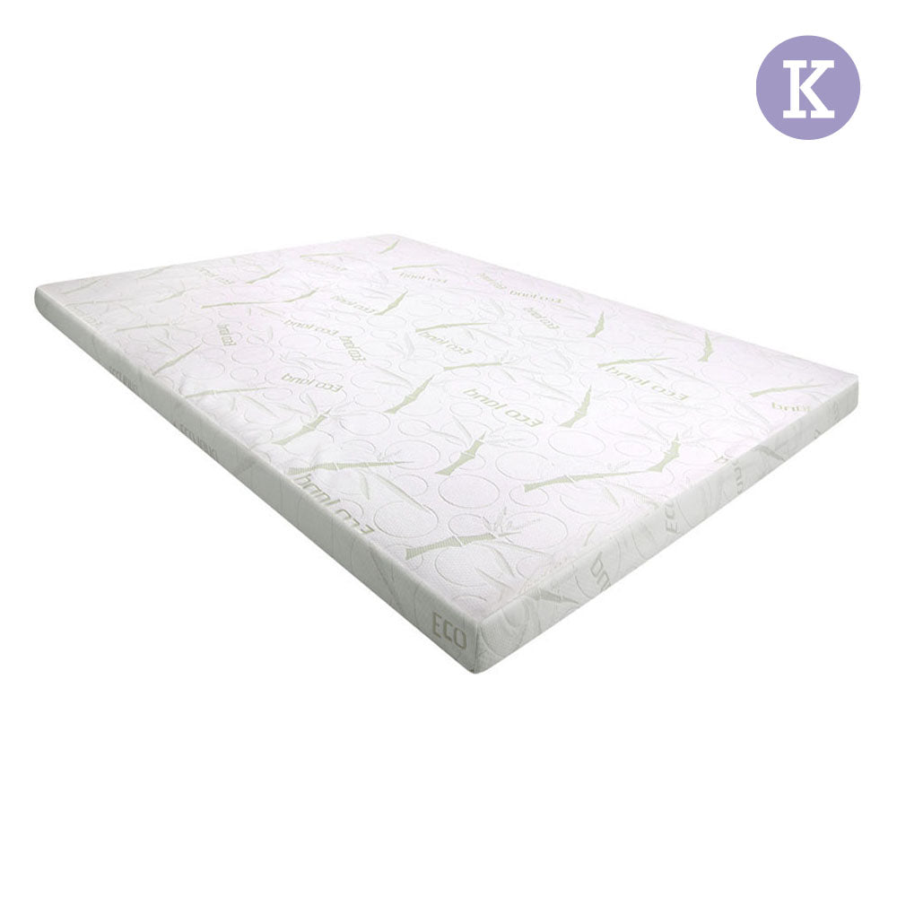 Giselle Bedding King Size 8cm Cool Gel Memory Foam Mattress Topper