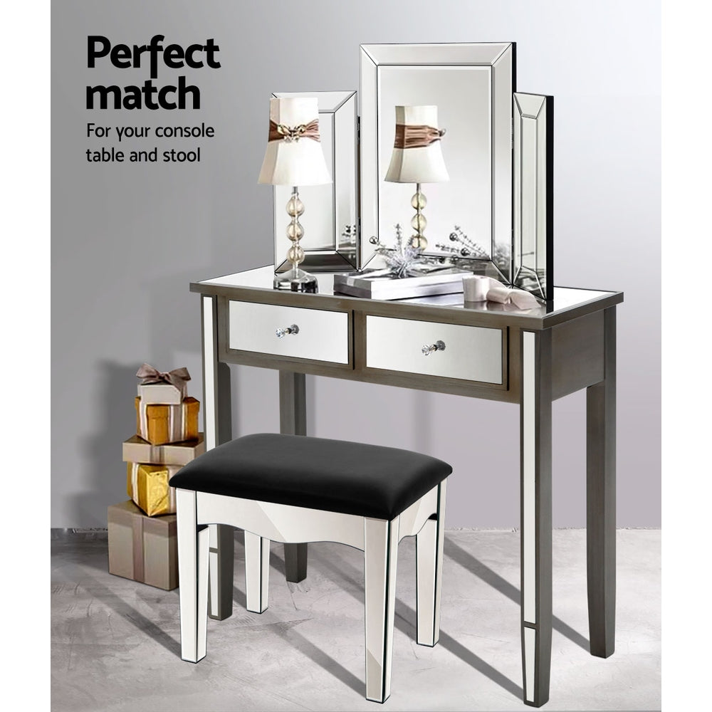Artiss Mirrored Furniture Makeup Mirror Dressing Table Vanity Mirrors Foldable
