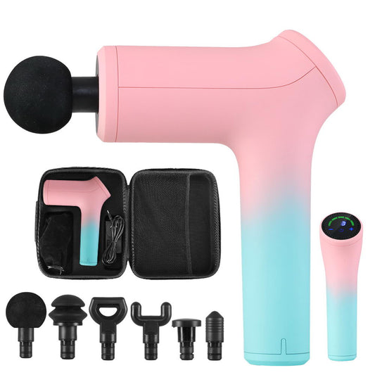 LCD Massage Gun Electric Massager 6 Heads Muscle Tissue Percussion Therapy AU