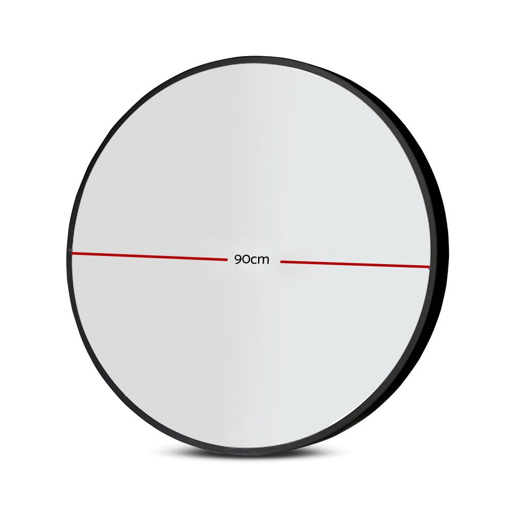 Embellir 90cm Wall Mirror Round Makeup mirrors Bathroom