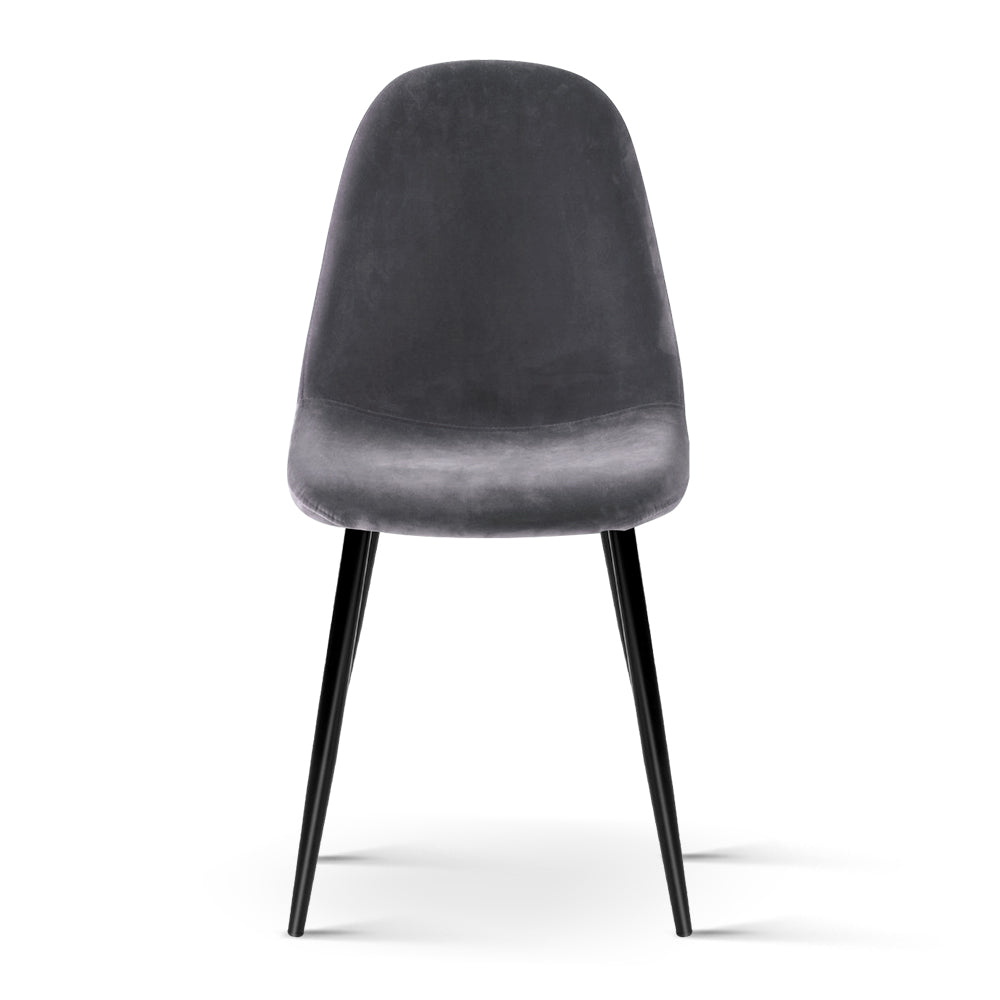 4 X Artiss Dining Chairs Dark Grey