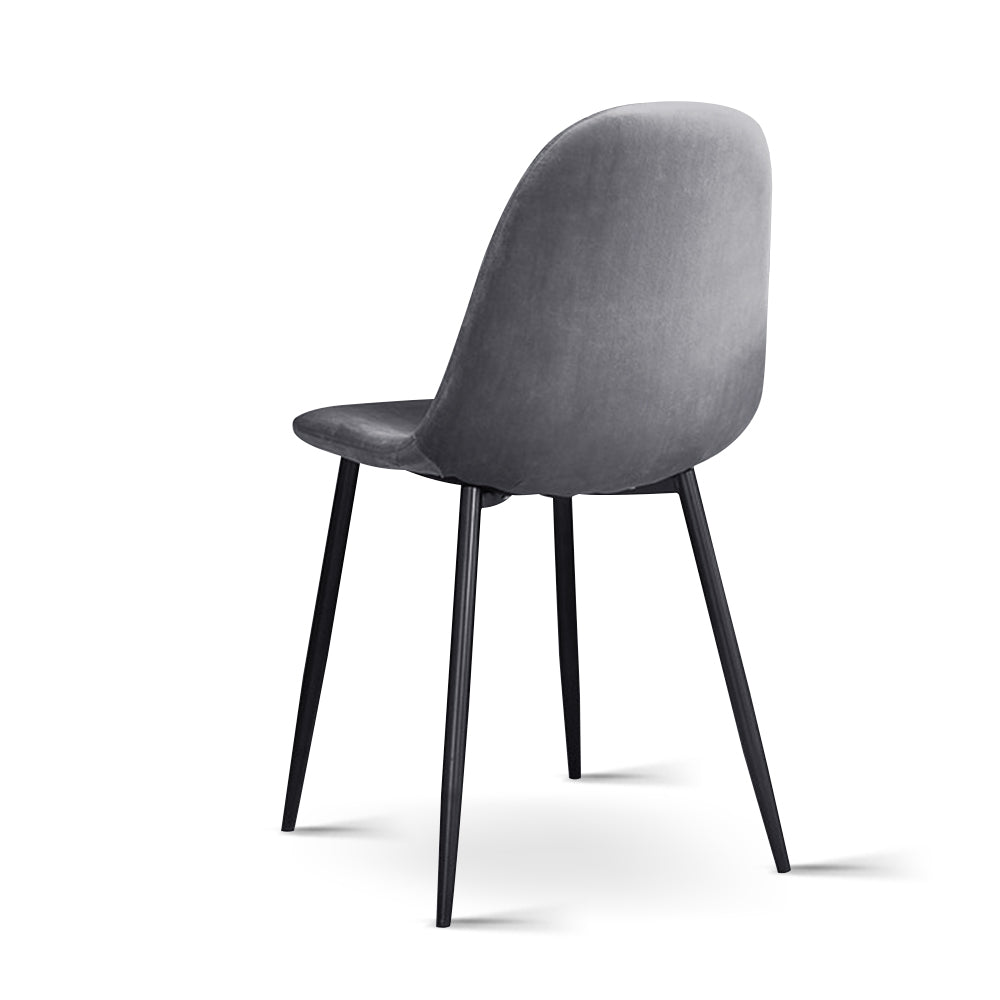 4 X Artiss Dining Chairs Dark Grey