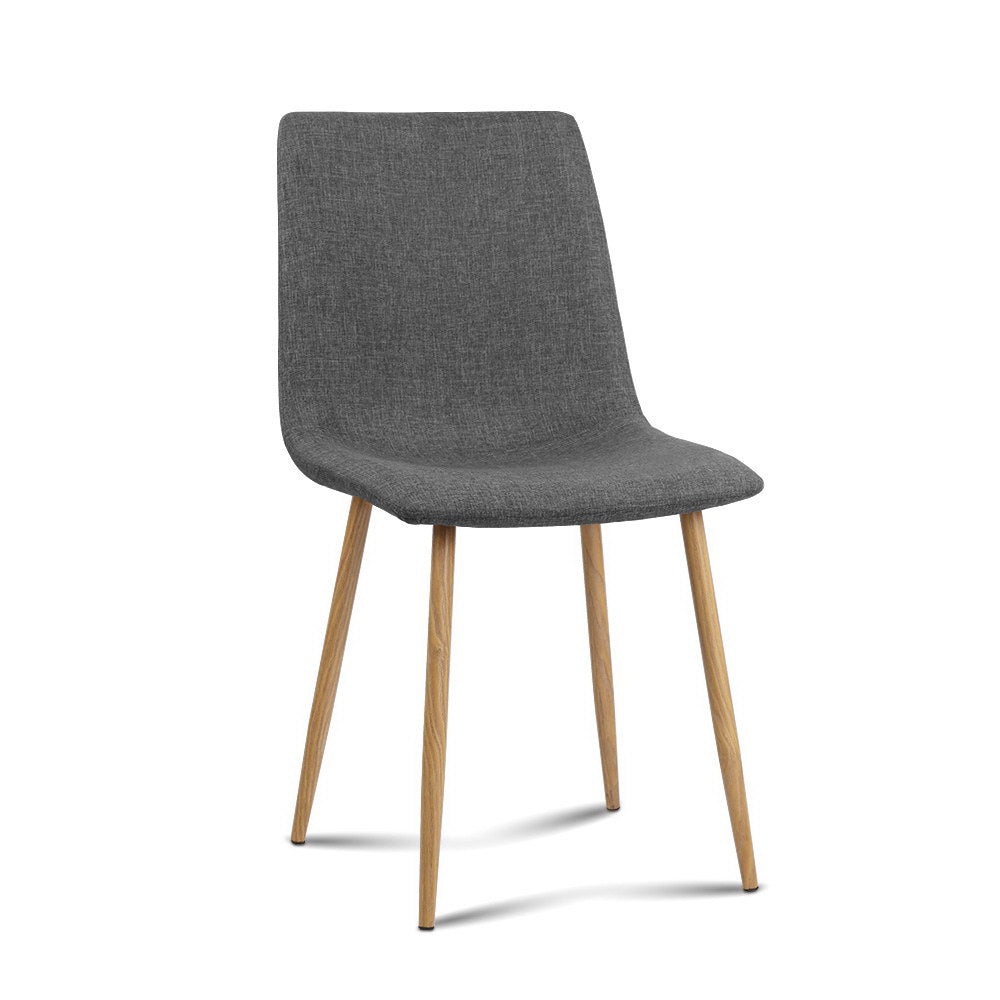 Artiss 4X Collins Dining Chairs - Dark Grey
