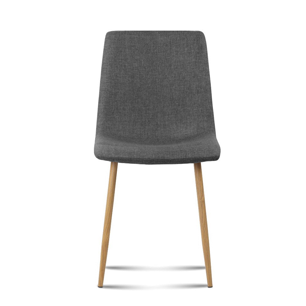 Artiss 4X Collins Dining Chairs - Dark Grey