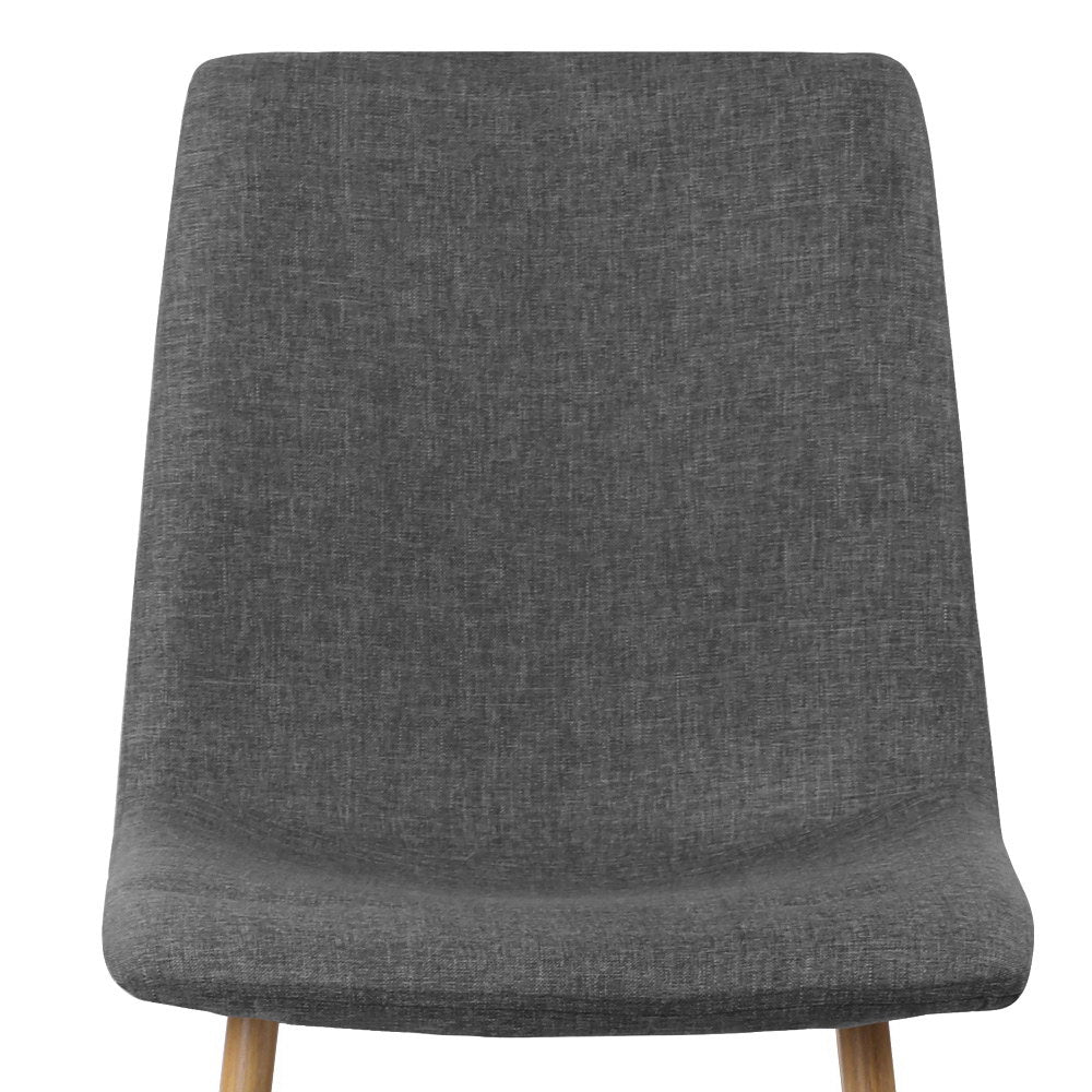 Artiss 4X Collins Dining Chairs - Dark Grey