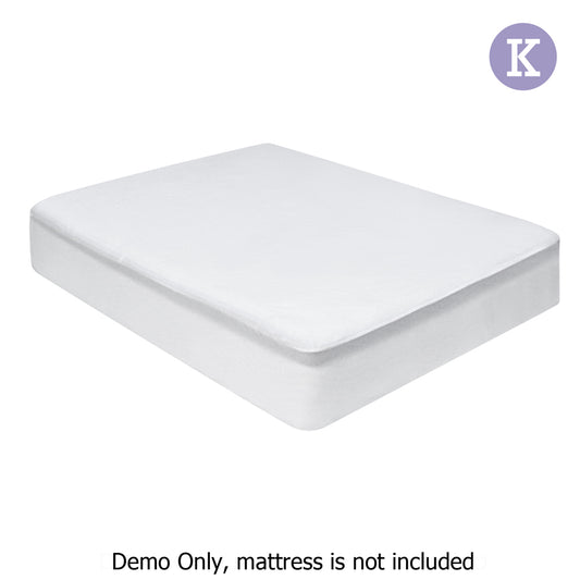 Giselle Bedding King Size Terry Cotton Mattress Protector 