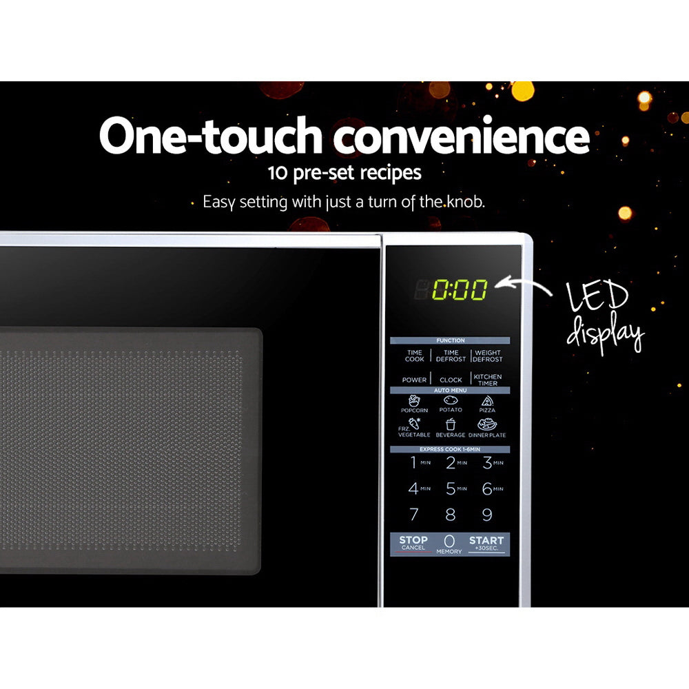 Midea 20L 700W Electric Digital Microwave Oven Kitchen Silver